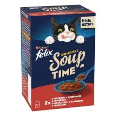 FELIX Soup Original z govedino, pi&scaron;čancem in jagnjetino 6 x 48 g