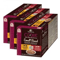 Wellness CORE Dog Small Breed Meat selection 3 x (6 x 85 g)