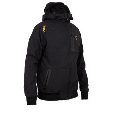 Jakna s kapuco Fox Collection Orange & Black Shell Hoodie Small
