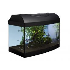 Akvarij STARTUP 40 LED Expert 6W - upognjen - črn