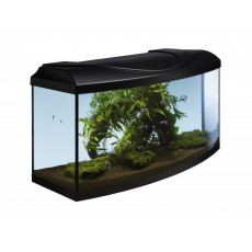 Akvarij STARTUP 80 LED EXPERT 17W - upognjen - črn 