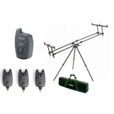 MIVARDI SET - Tripod Premium + komplet 3 signalizatorjev M1300 s slušalko