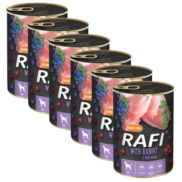 Rafi R G Rafi Adult GF Paté with Rabbit 6 x 400 g | ABC-ZOO
