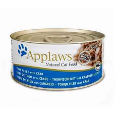Applaws Cat - konzerva mačje hrane s tuninim filejem in rakovico, 70 g