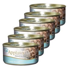 Applaws Cat - konzerva mačje hrane s tuninim filejem, 6 x 70 g