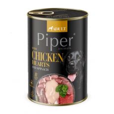 Konzerva Piper Adult s piščančjimi srčki in špinačo 400 g