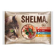 Shelma Cat meso in ribe v omaki 4 x 85 g