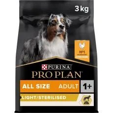 PRO PLAN ADULT ALL SIZE Light / Sterilised &ndash; 3 kg