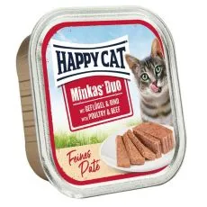 Happy Cat Minkas DUO Pat&eacute; perutnina in govedina 100 g