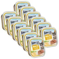 Happy Cat Minkas DUO Pat&eacute; govedina in kunec 12 x 100 g