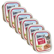 Happy Cat Minkas DUO Pat&eacute; perutnina in govedina 6 x 100 g