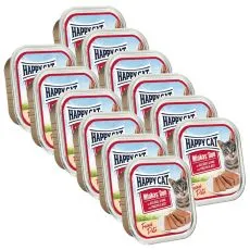 Happy Cat Minkas DUO Pat&eacute; perutnina in govedina 12 x 100 g
