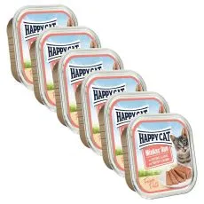 Happy Cat Minkas DUO Pat&eacute; perutnina in losos 6 x 100 g