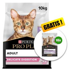 PURINA PRO PLAN CAT DELICATE DIGESTION Turkey 10 kg + 10 x vrečka Kitten BREZPLAČNO