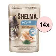 Shelma Cat vrečka trska-spirulina v omaki 14 x 85 g