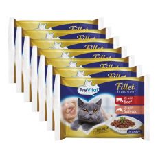 PreVital Fillet Selection govedina/losos v omaki 28 x 85 g