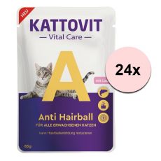 Kattovit Vital Care Anti Hairball vrečka losos 24 x 85 g