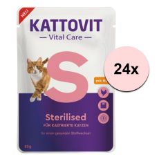 Kattovit Vital Care Sterilised vrečka - piščanec 24 x 85 g