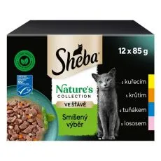 Sheba Natures Collection me&scaron;ani izbor vrečk hrane v soku 12 x 85 g