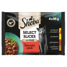 Sheba Select Slices vrečke Juicy Selection 4 x 85 g