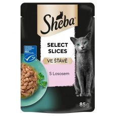 Sheba Select Slices Vrečka z lososom v omaki 85 g