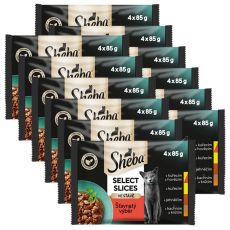 Sheba Select Slices vrečke Juicy Selection 12 x (4 x 85 g)
