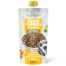 Vrečka Applaws Dog Taste Toppers in Bone Broth piščančja kostna juha 200 g
