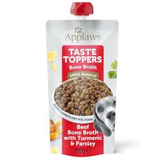 Vrečka Applaws Dog Taste Toppers in Bone Broth goveja kostna juha 200 g