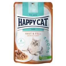 Vrečka Happy Cat Care Haut & Fell / Koža & dlaka 85 g