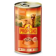Propesko Dog Konzerva z govedino in piščancem v omaki 1240 g
