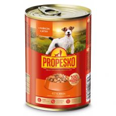 Propesko Dog Konzerva s piščancem in jetri v omaki 415 g