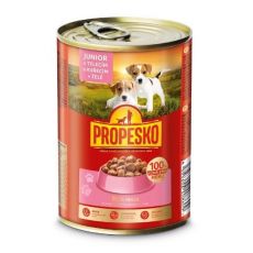 Propesko Dog konzerva Junior s teletino in piščancem v želeju 415 g