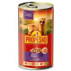 Propesko Dog Konzerva s teletino in piščancem v omaki 1240 g