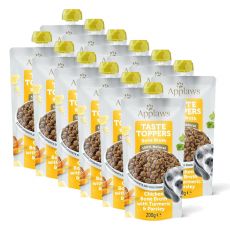Vrečka Applaws Dog Taste Toppers in Bone Broth piščančja kostna juha 12 x 200 g