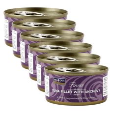 FISH4CATS Finest Tuna Fillet with Anchovy 6 x 70 g