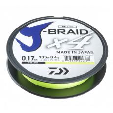 Daiwa J-Braid X4E 0.15mm-135m yellow