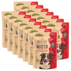 Propesko MISTR Dog Vrečka z govedino v omaki 14 x 85 g