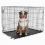 Zložljiva kletka za pse, 2 vrati, XL - 106 x 69 x 77 cm
