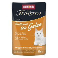 Animonda Vom Feinsten Raffinesse In Gelee piščanec in puran v želeju 85 g