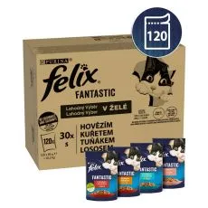 FELIX Fantastic Multipack okusen izbor hran v želeju 120 x 85 g