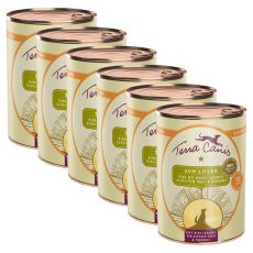 Terra Canis Sun Lover - Beef with coconut, sun-ripened fruit and turmeric 6 x 400 g