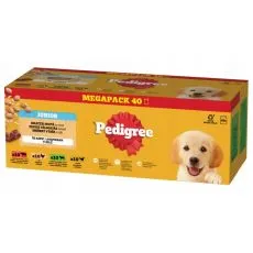 Pedigree Junior me&scaron;an izbor vrečk z rižem v želeju 40 x 100 g