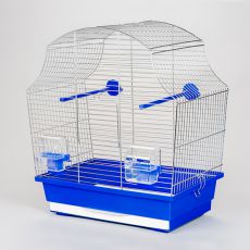 Ptičja kletka MARGOT I krom - 43 x 25 x 47 cm MODRA