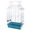 Kletka za papige GRETA CABRIO CHROME - 49,5 x 30,5 x 66 cm MODRA