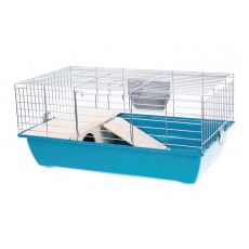 Kletka za zajce in morske prašičke - Rabbit 70 zinc + WOOD MODRA