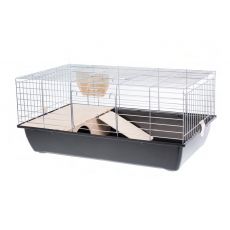Kletka za kunce in morske prašičke - SUPER RABBIT 80 krom ČRNA