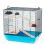 Kletka za glodavce REX III +WOOD 58 x 38 x 55 cm MODRA