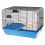 Kletka za glodavce REX II + WOOD 58 x 38 x 43 cm MODRA