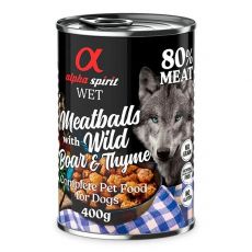 Alpha Spirit Mesne kroglice - Divji prašič s timijanom 400 g