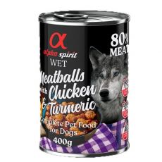 Alpha Spirit Mesne kroglice - piščanec s kurkumo 400 g